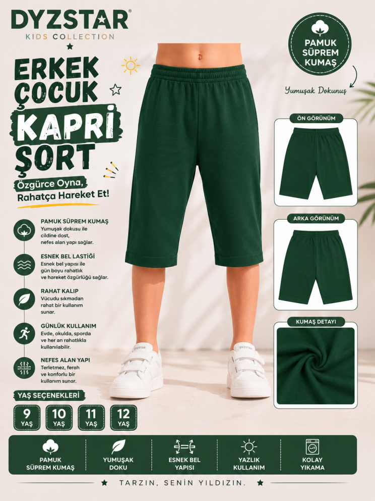 Erkek Kapri Koyu Yeşil